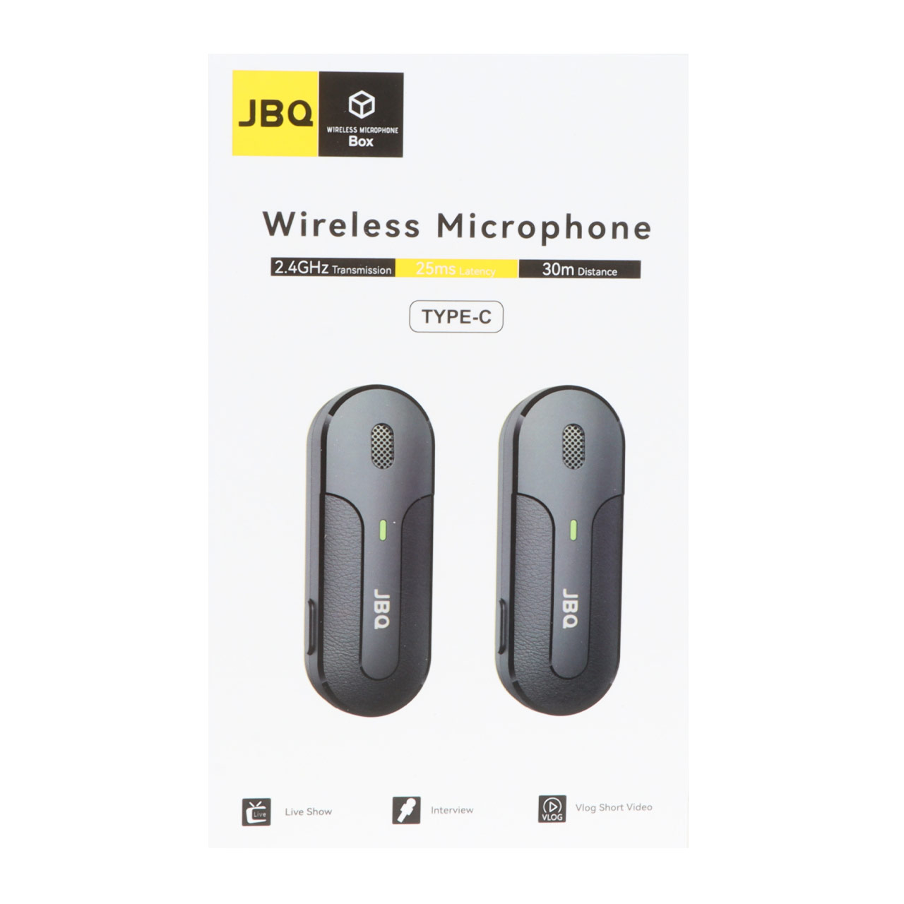 میکروفون بی سیم JBQ Type-C مدل MPH-C8 - مشکی